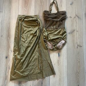 Kelle Size Teen Leotard and Skirt
